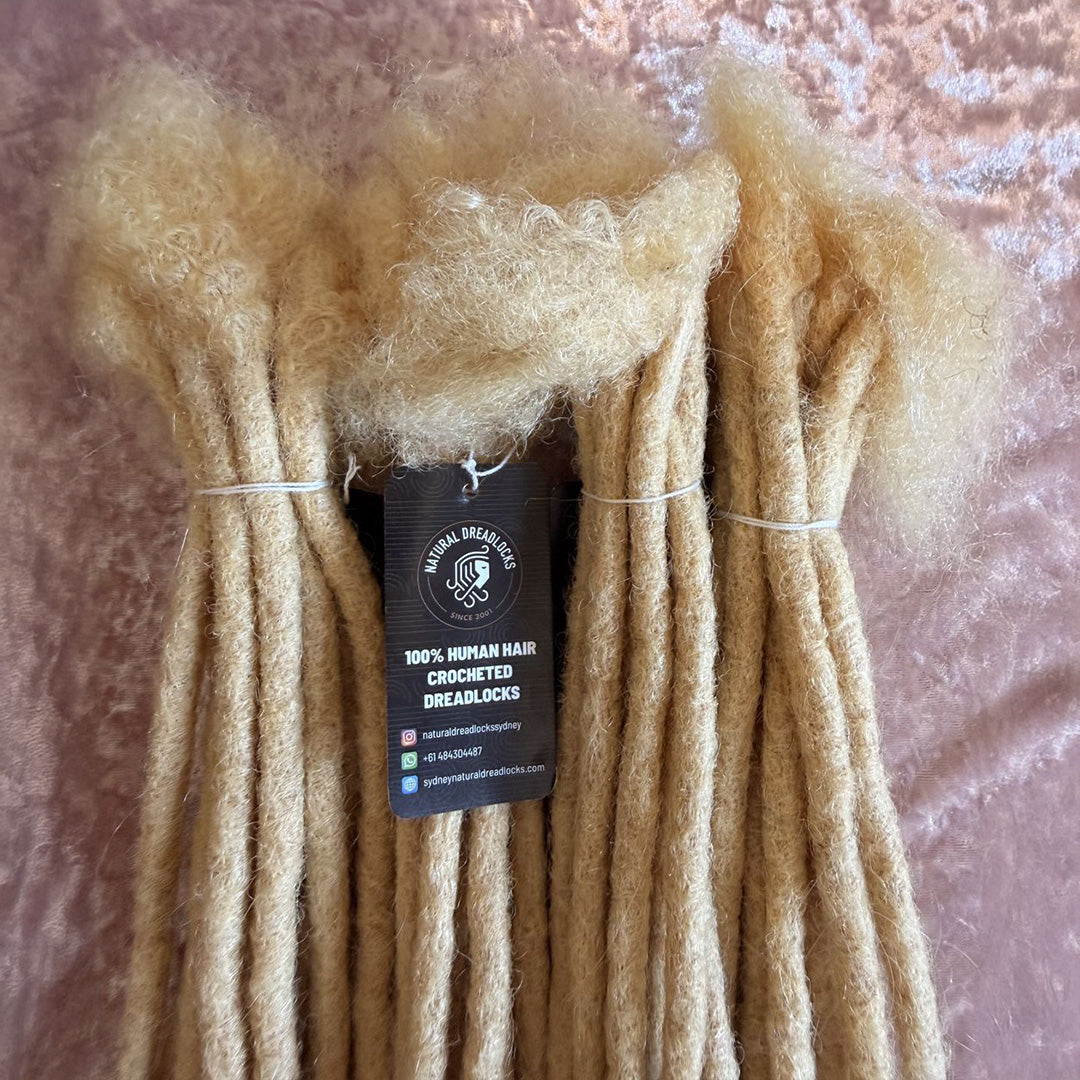 Authentic Afro Kinky Highlight Blonde Dreadlock Extensions 10 units bundle