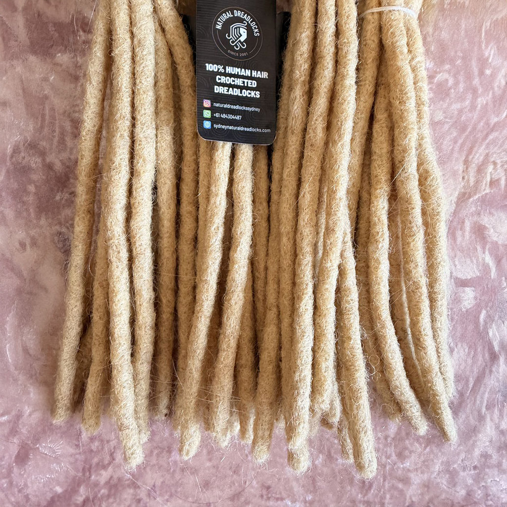 Authentic Afro Kinky Highlight Blonde Dreadlock Extensions 10 units bundle