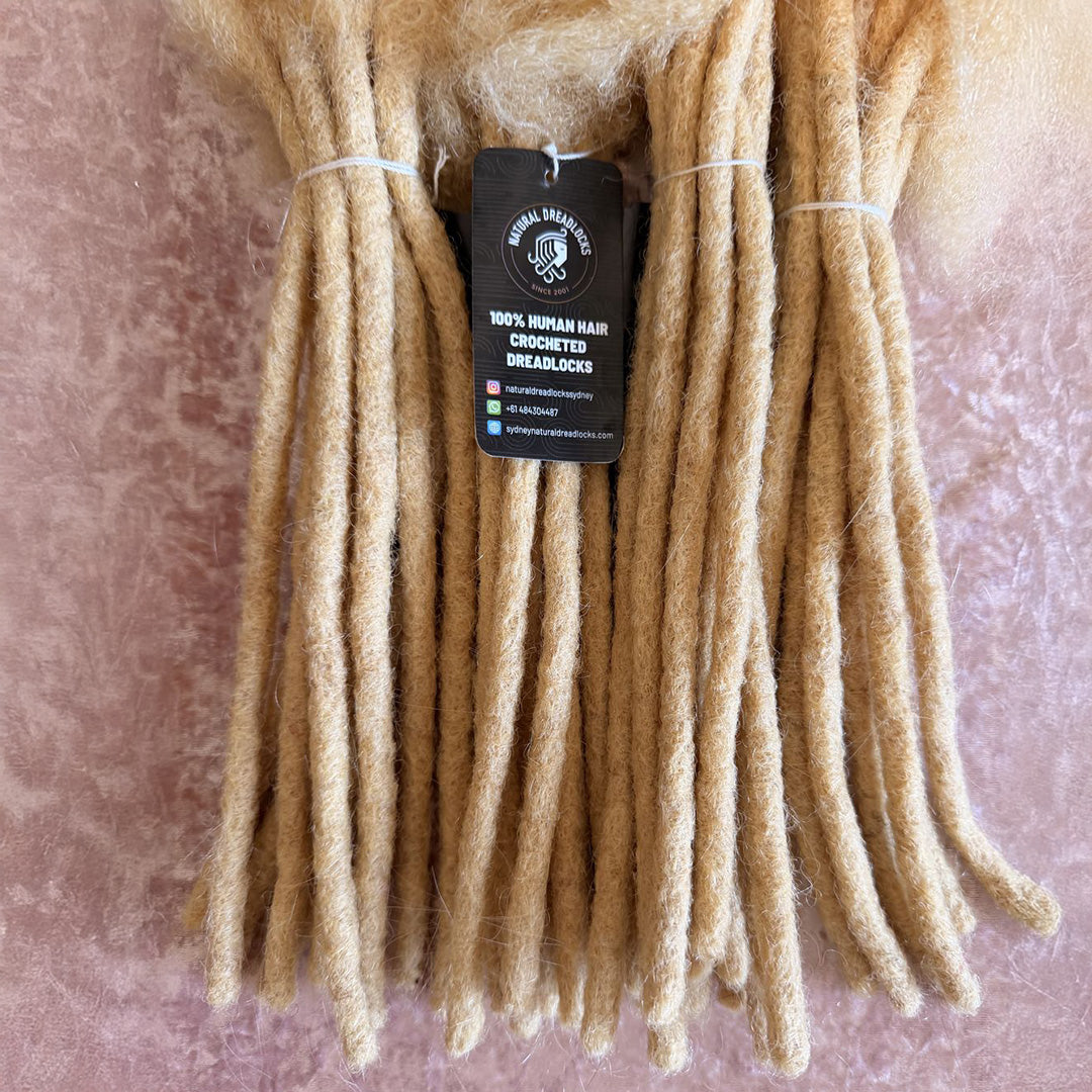 Authentic Afro Kinky Highlight Blonde Dreadlock Extensions 10 units bundle