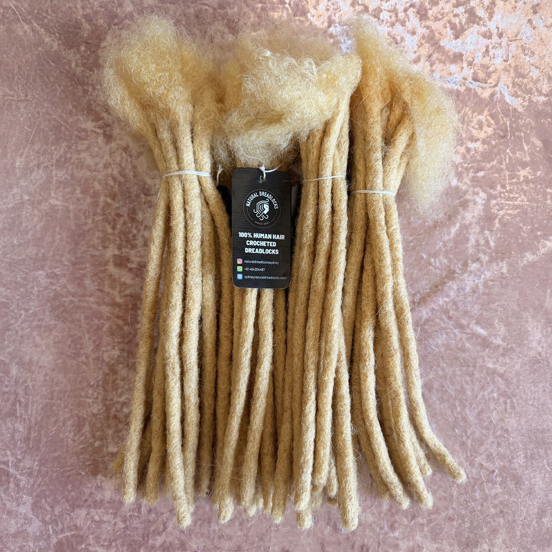 Authentic Afro Kinky Highlight Blonde Dreadlock Extensions 10 units bundle