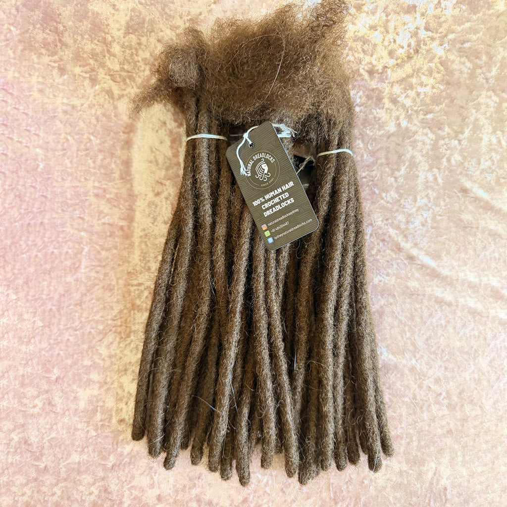 Authentic Afro Kinky Chocolate Brown Dreadlock Extensions 10 units bundle