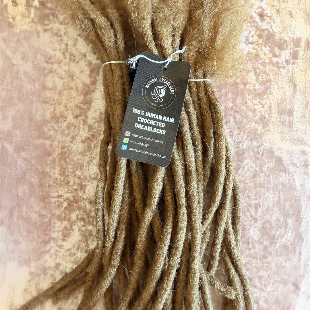 Authentic Afro Kinky Honey Blonde Dreadlock Extensions 10 units bundle