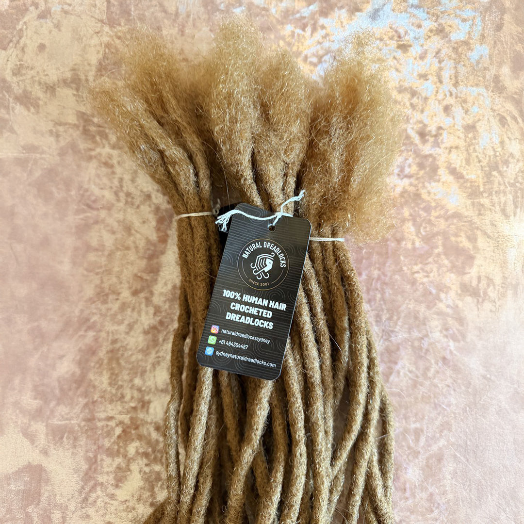 Authentic Afro Kinky Honey Blonde Dreadlock Extensions 10 units bundle