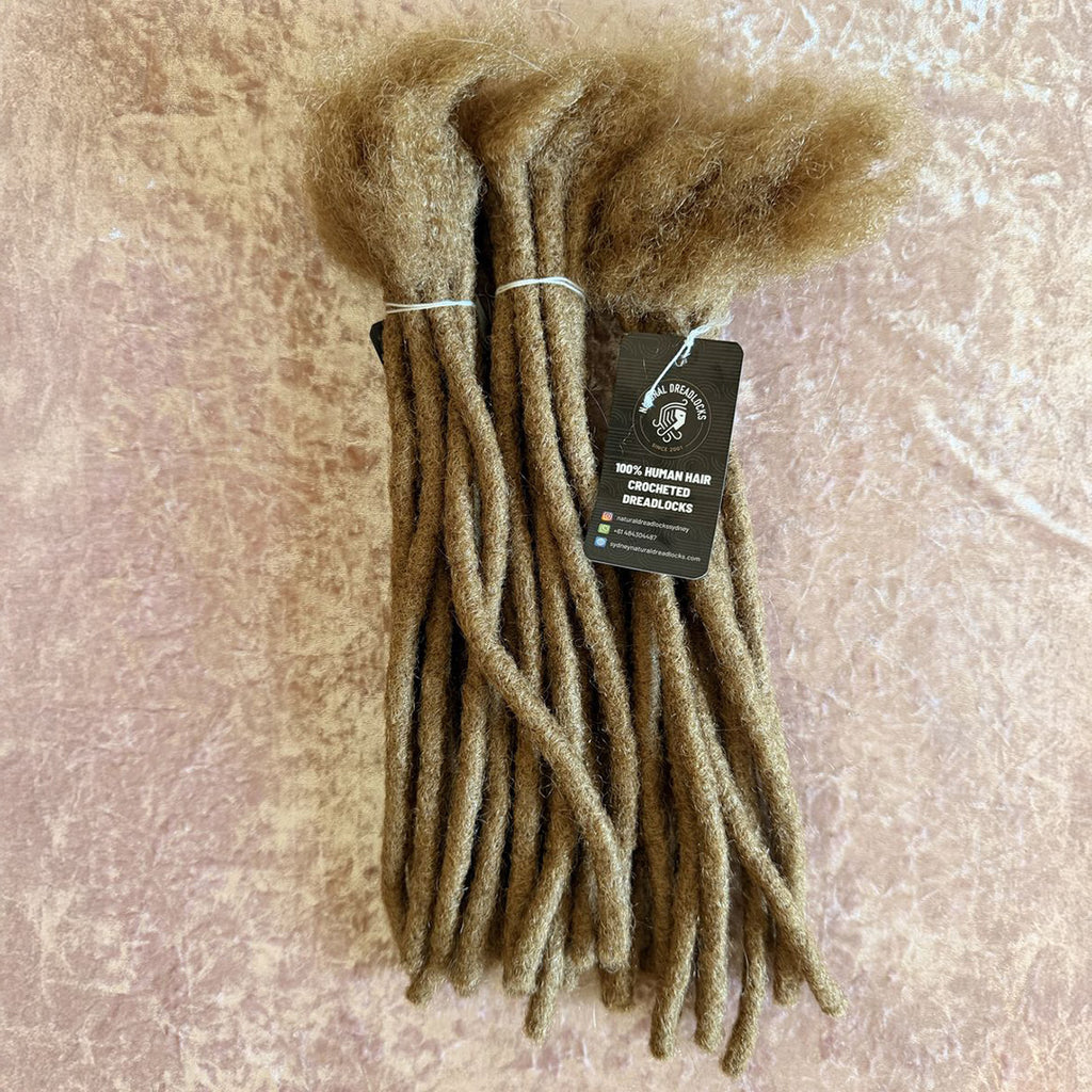 Authentic Afro Kinky Honey Blonde Dreadlock Extensions 10 units bundle