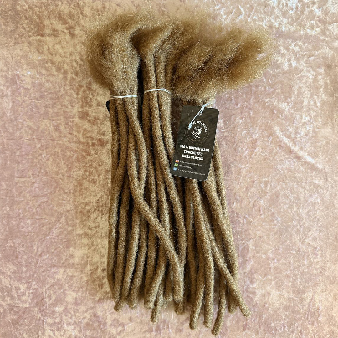 Authentic Afro Kinky Honey Blonde Dreadlock Extensions 10 units bundle