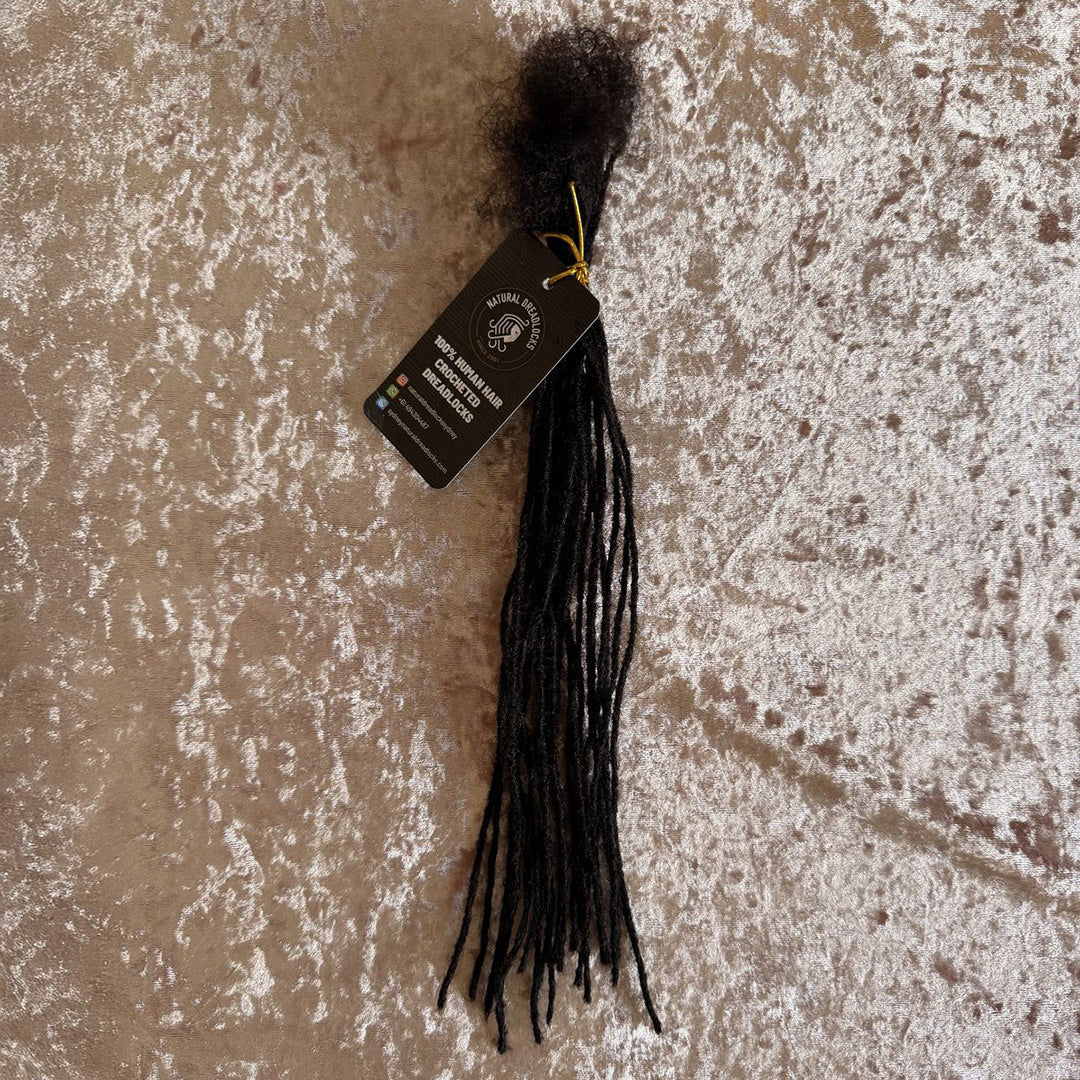 Authentic Afro Kinky Natural Black Dreadlock Extensions 10 units bundle