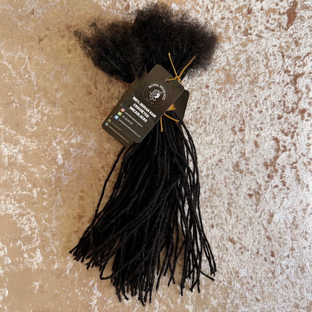 Authentic Afro Kinky Natural Black Dreadlock Extensions 10 units bundle