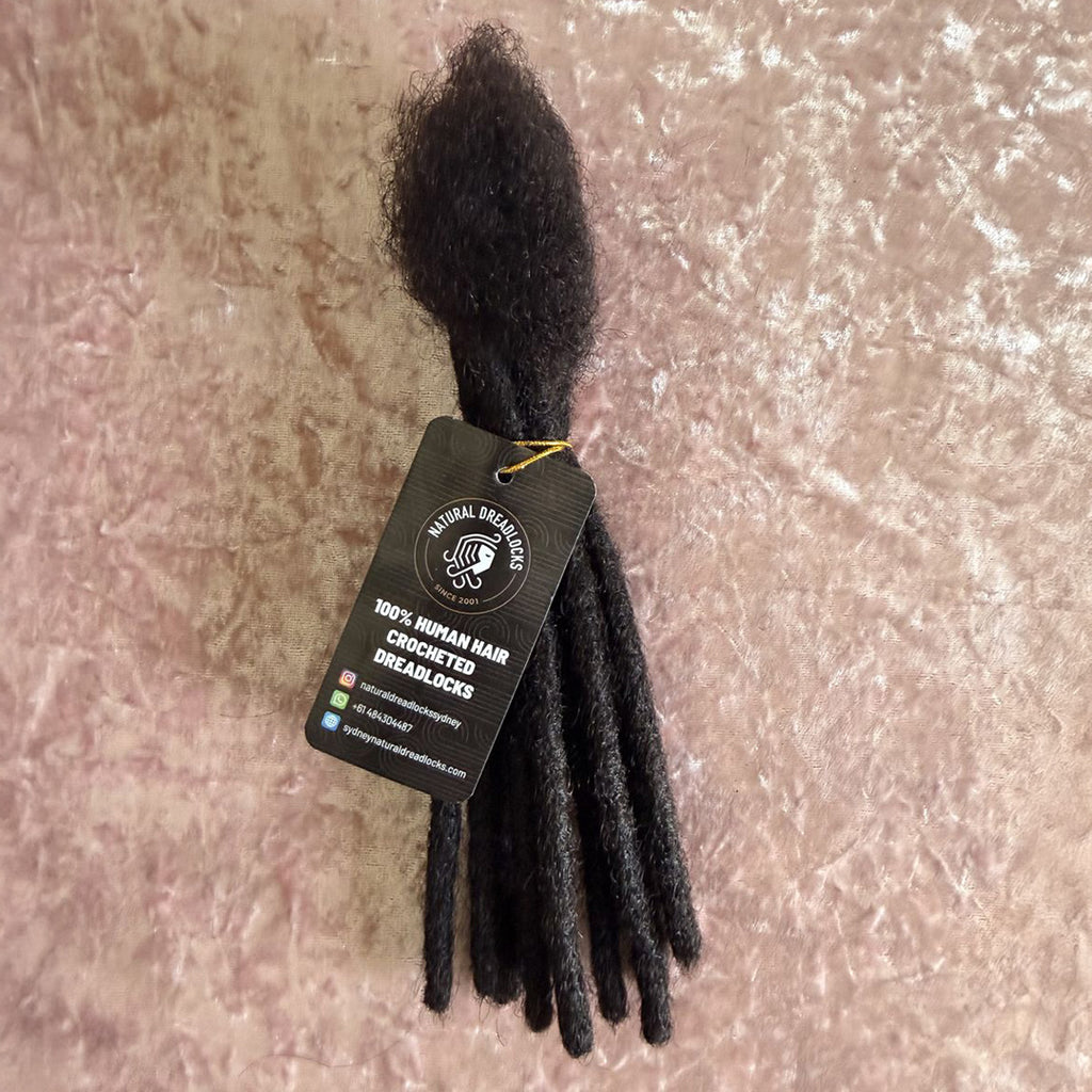 Authentic Afro Kinky Natural Black Dreadlock Extensions 10 units bundle