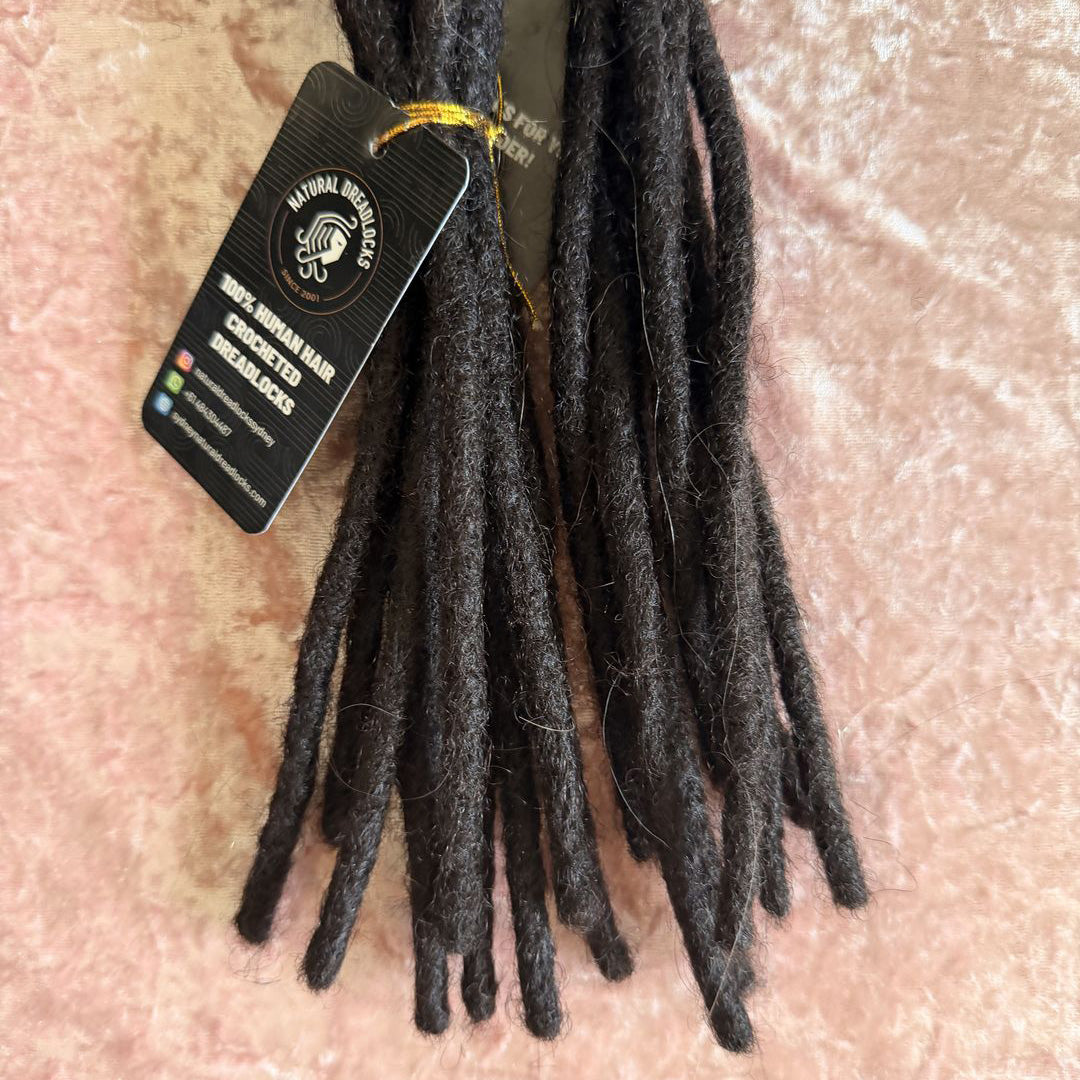 Authentic Afro Kinky Natural Black Dreadlock Extensions 10 units bundle