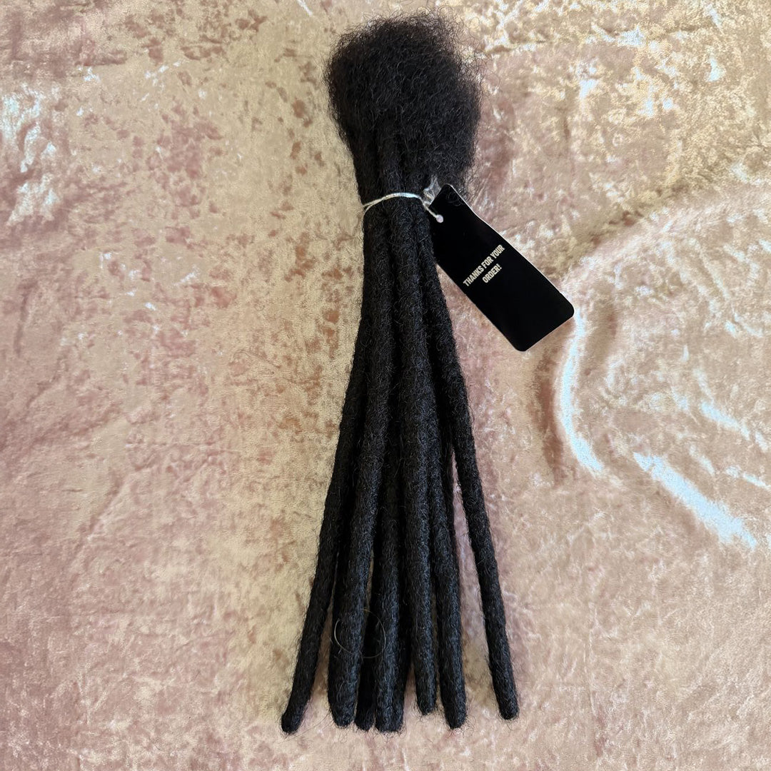 Authentic Afro Kinky Natural Black Dreadlock Extensions 10 units bundle