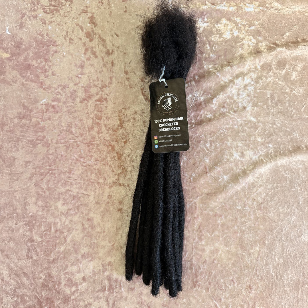 Authentic Afro Kinky Natural Black Dreadlock Extensions 10 units bundle