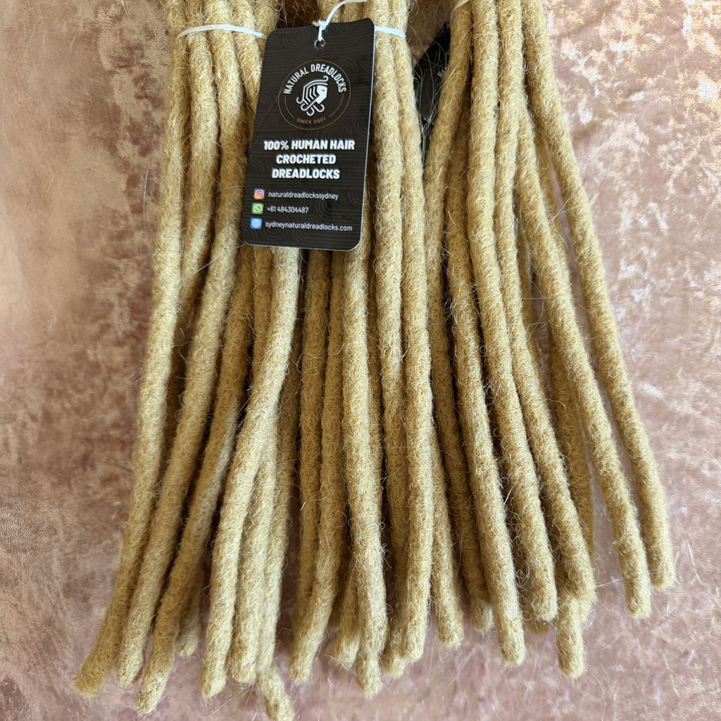 Authentic Afro Kinky Champagne Blonde Dreadlock Extensions 10 units bundle