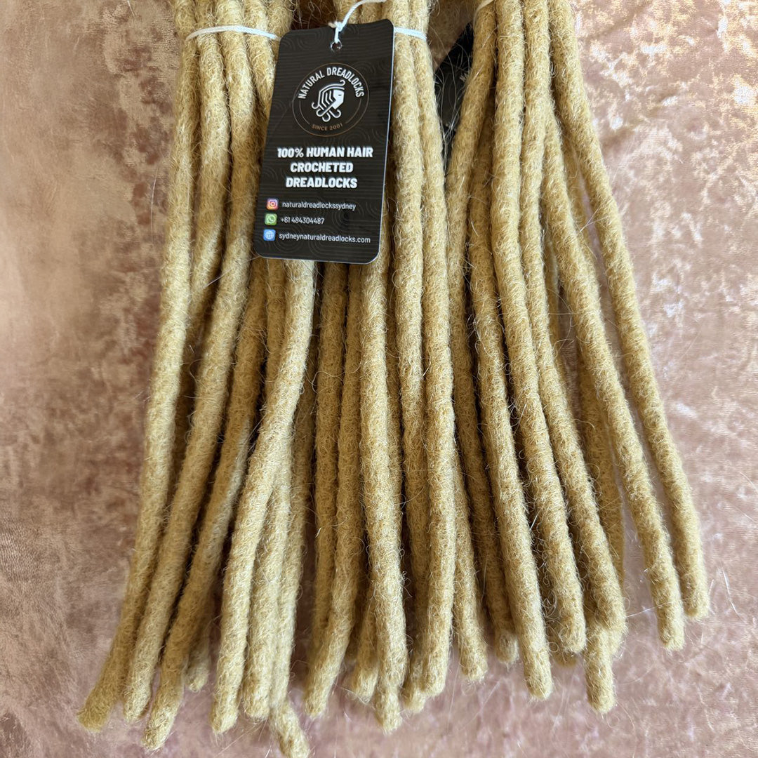 Authentic Afro Kinky Champagne Blonde Dreadlock Extensions 10 units bundle