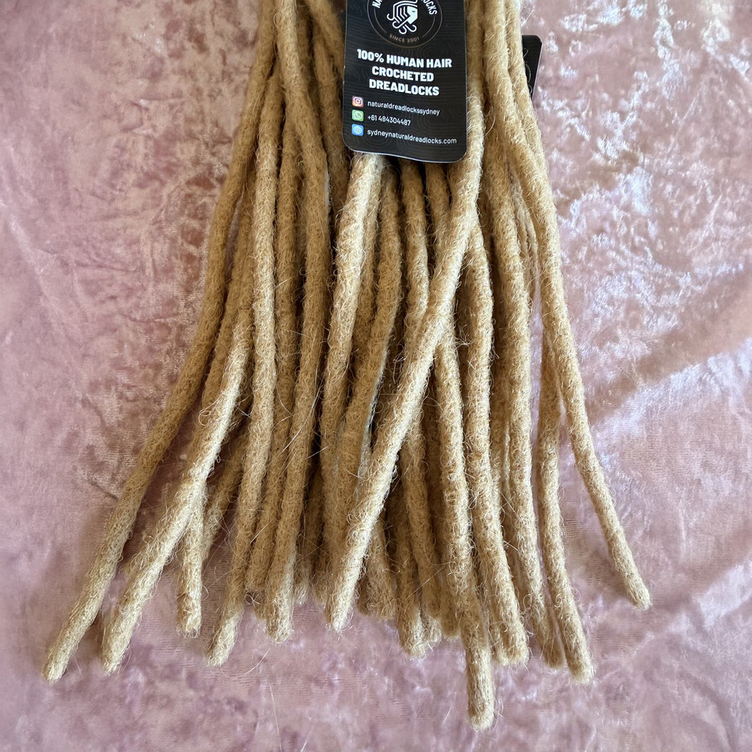 Authentic Afro Kinky Champagne Blonde Dreadlock Extensions 10 units bundle