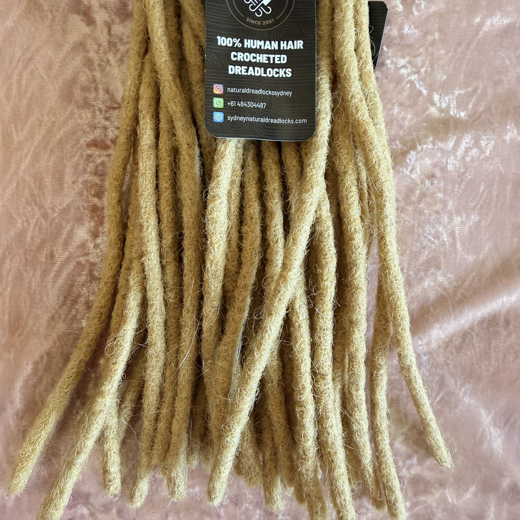 Authentic Afro Kinky Champagne Blonde Dreadlock Extensions 10 units bundle