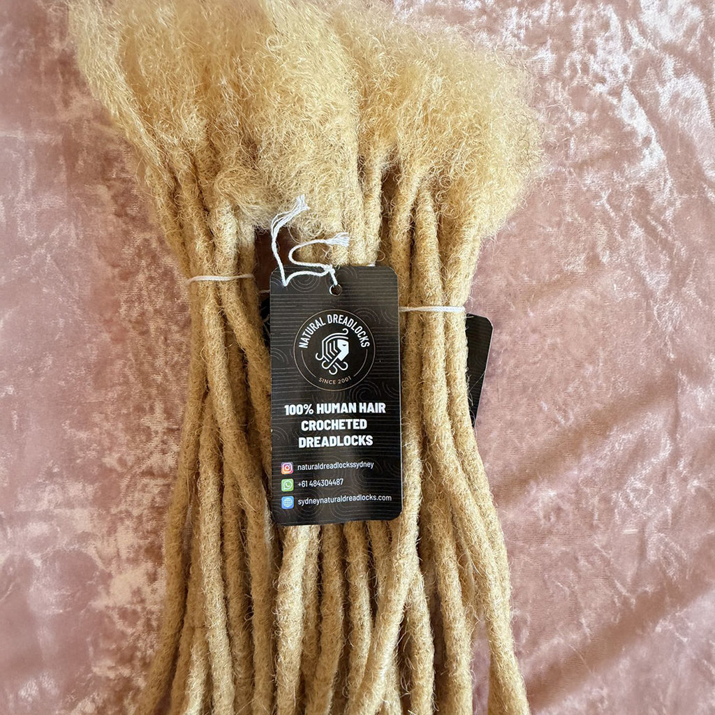 Authentic Afro Kinky Champagne Blonde Dreadlock Extensions 10 units bundle