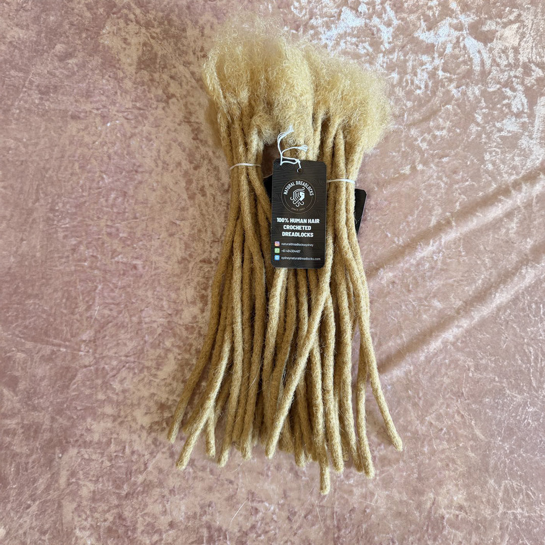 Authentic Afro Kinky Champagne Blonde Dreadlock Extensions 10 units bundle