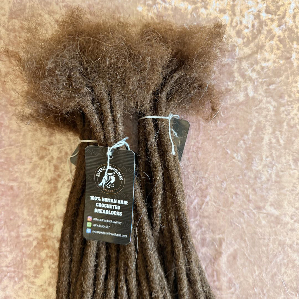 Authentic Afro Kinky Chocolate Brown Dreadlock Extensions 10 units bundle