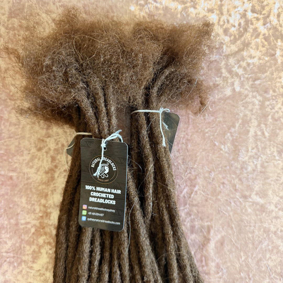 Authentic Afro Kinky Chocolate Brown Dreadlock Extensions 10 units bundle