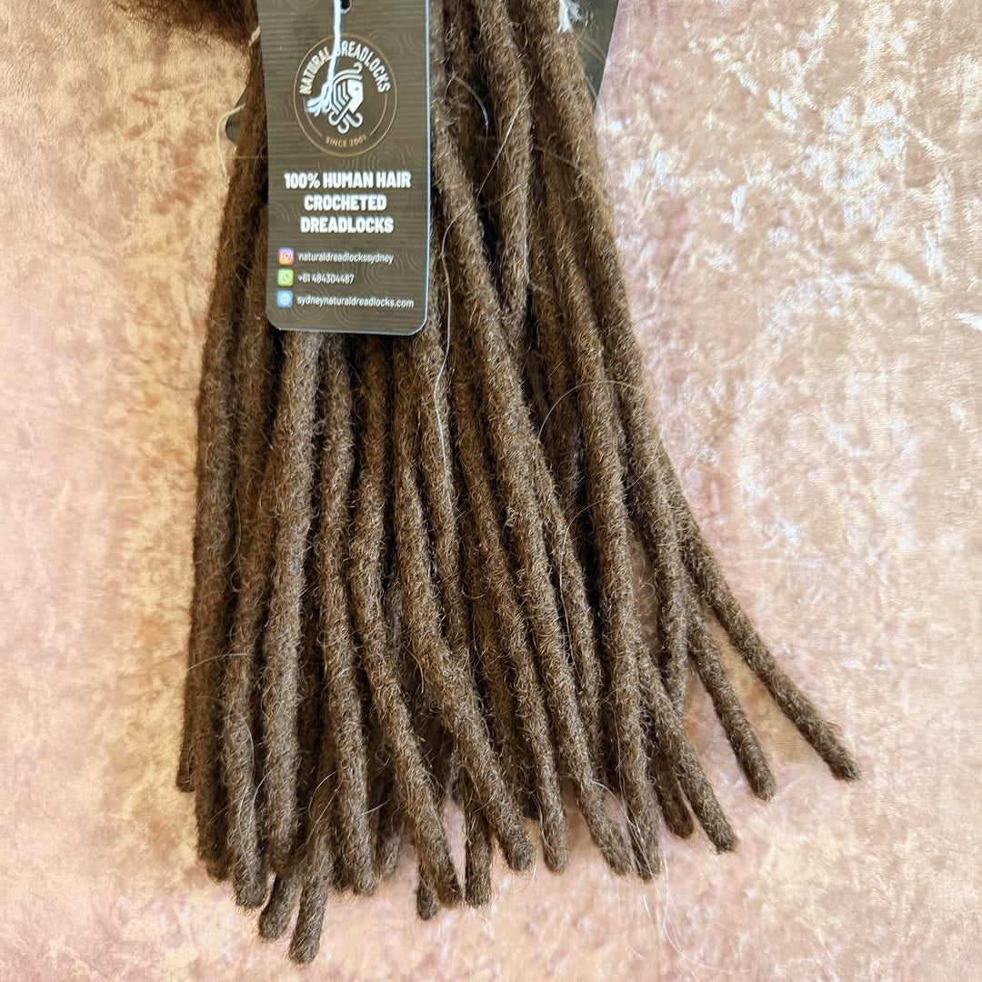 Authentic Afro Kinky Chocolate Brown Dreadlock Extensions 10 units bundle