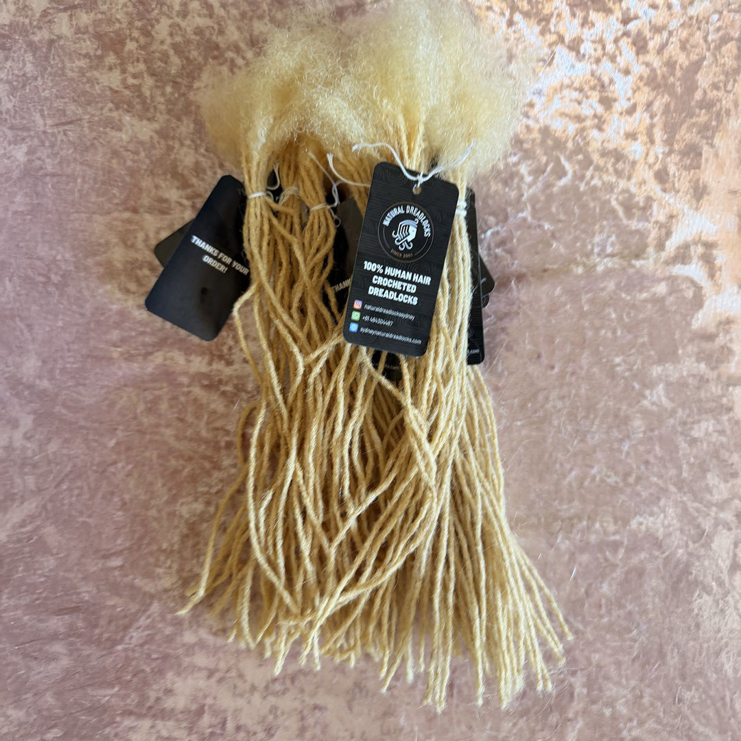 Authentic Afro Kinky Highlight Blonde Dreadlock Extensions 10 units bundle