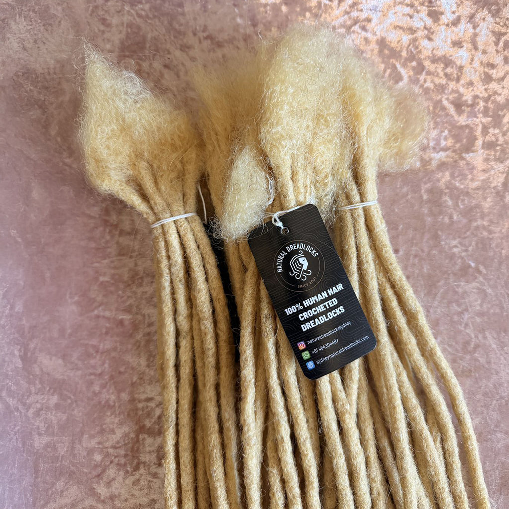 Authentic Afro Kinky Highlight Blonde Dreadlock Extensions 10 units bundle