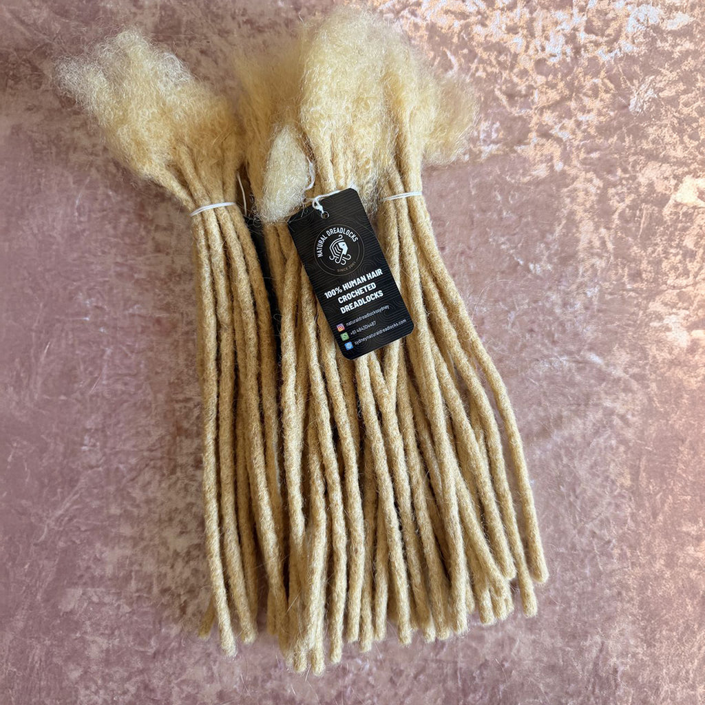Authentic Afro Kinky Highlight Blonde Dreadlock Extensions 10 units bundle