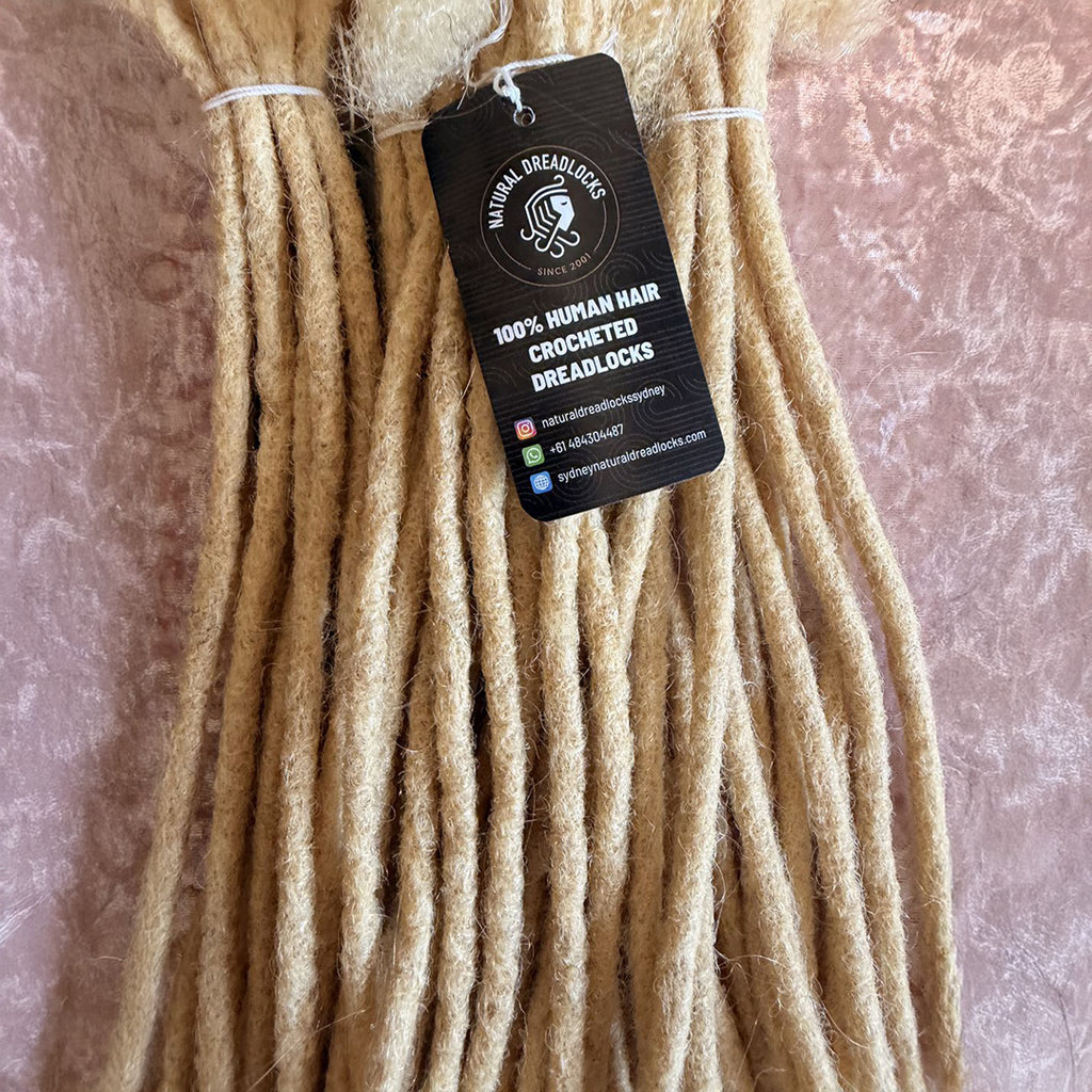 Authentic Afro Kinky Highlight Blonde Dreadlock Extensions 10 units bundle