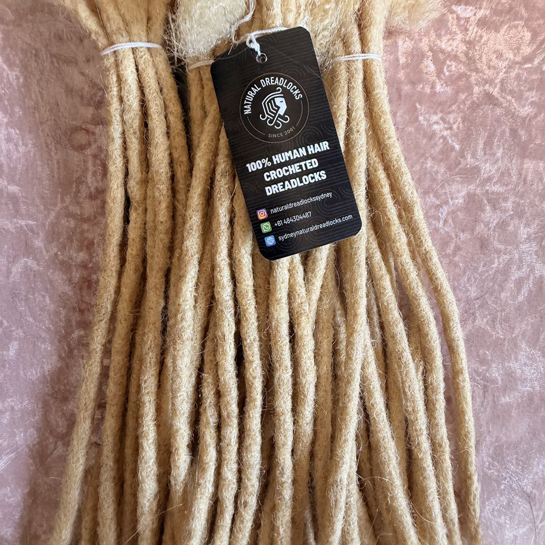Authentic Afro Kinky Highlight Blonde Dreadlock Extensions 10 units bundle