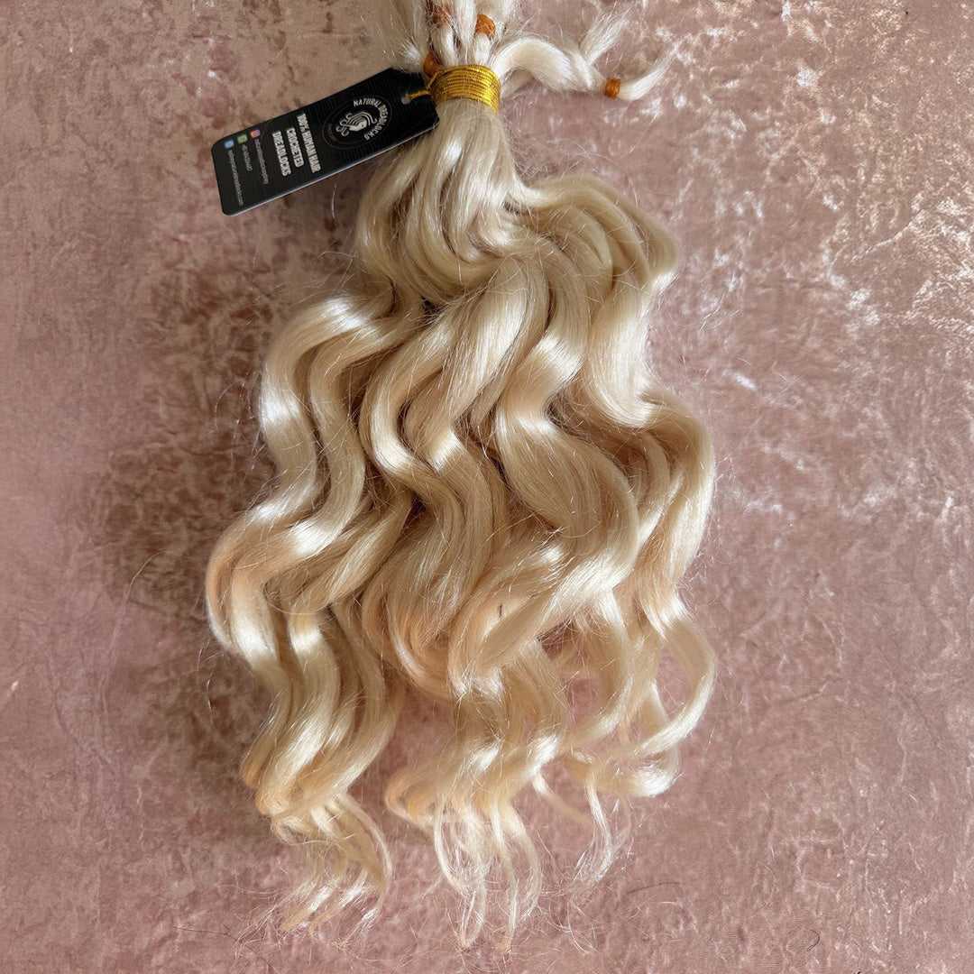 Curly Wavy ends 100gr Bundle - 100% Human Hair for Dreadlock Maintenance & Style
