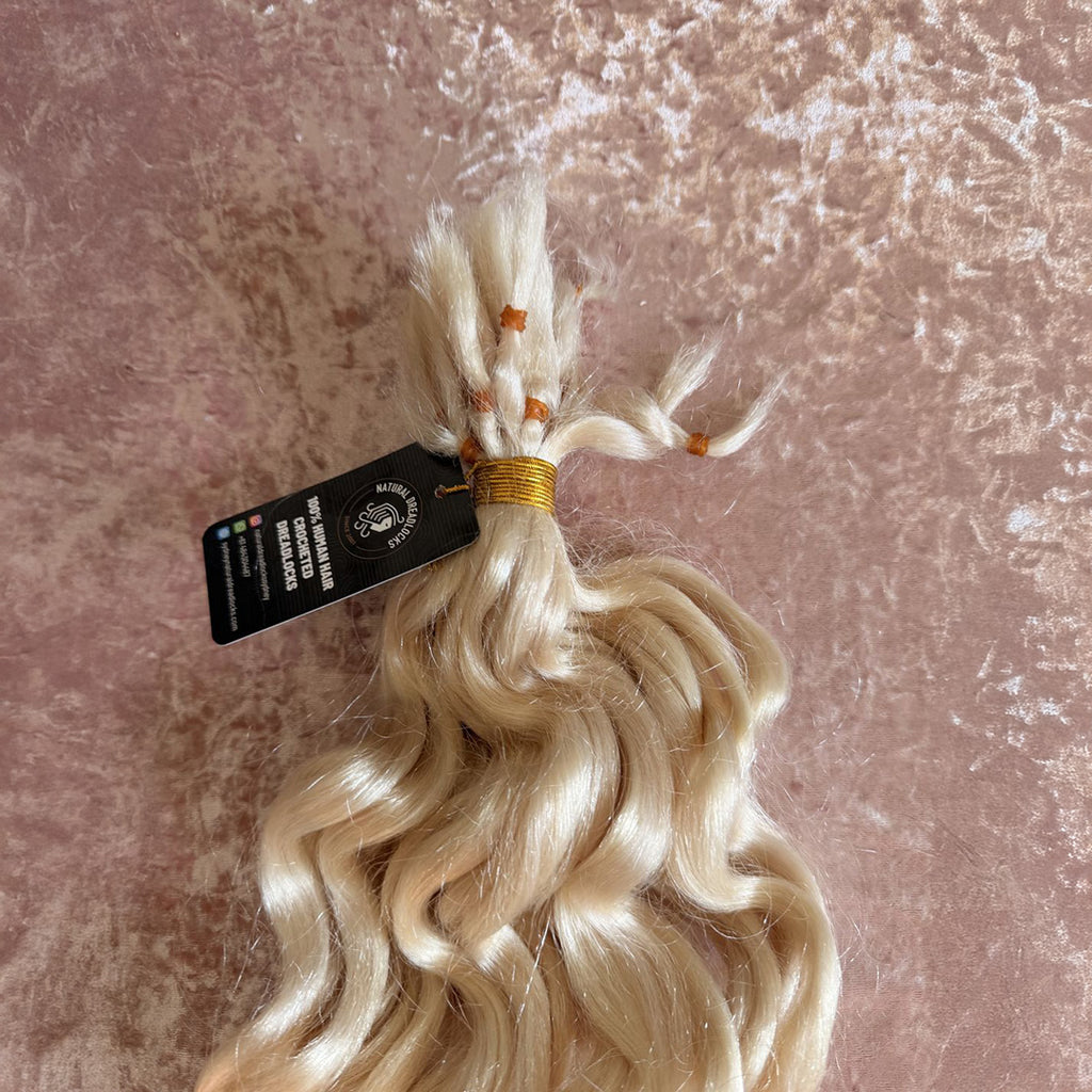Curly Wavy ends 100gr Bundle - 100% Human Hair for Dreadlock Maintenance & Style