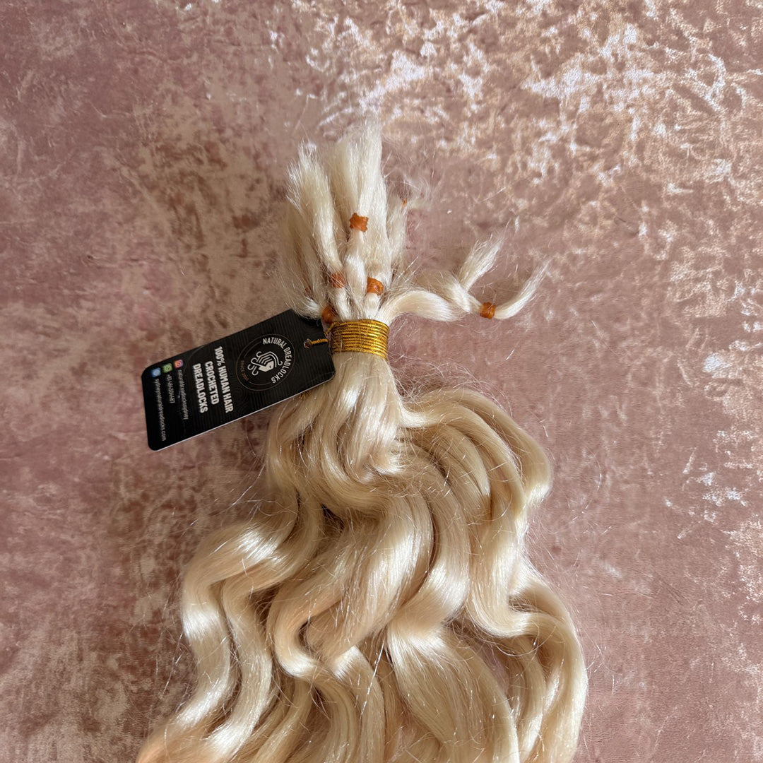 Curly Wavy ends 100gr Bundle - 100% Human Hair for Dreadlock Maintenance & Style