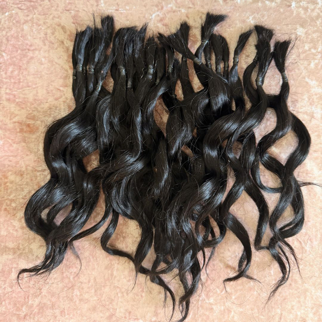 Curly Wavy ends 100gr Bundle - 100% Human Hair for Dreadlock Maintenance & Style