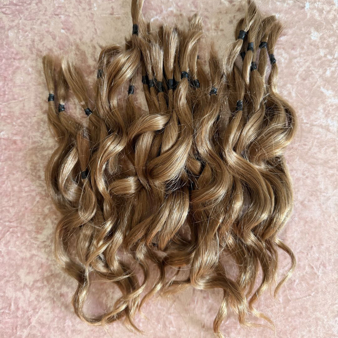 Curly Wavy ends 100gr Bundle - 100% Human Hair for Dreadlock Maintenance & Style