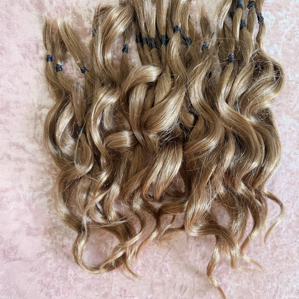 Curly Wavy ends 100gr Bundle - 100% Human Hair for Dreadlock Maintenance & Style