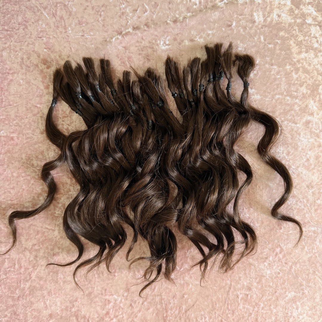 Curly Wavy ends 100gr Bundle - 100% Human Hair for Dreadlock Maintenance & Style