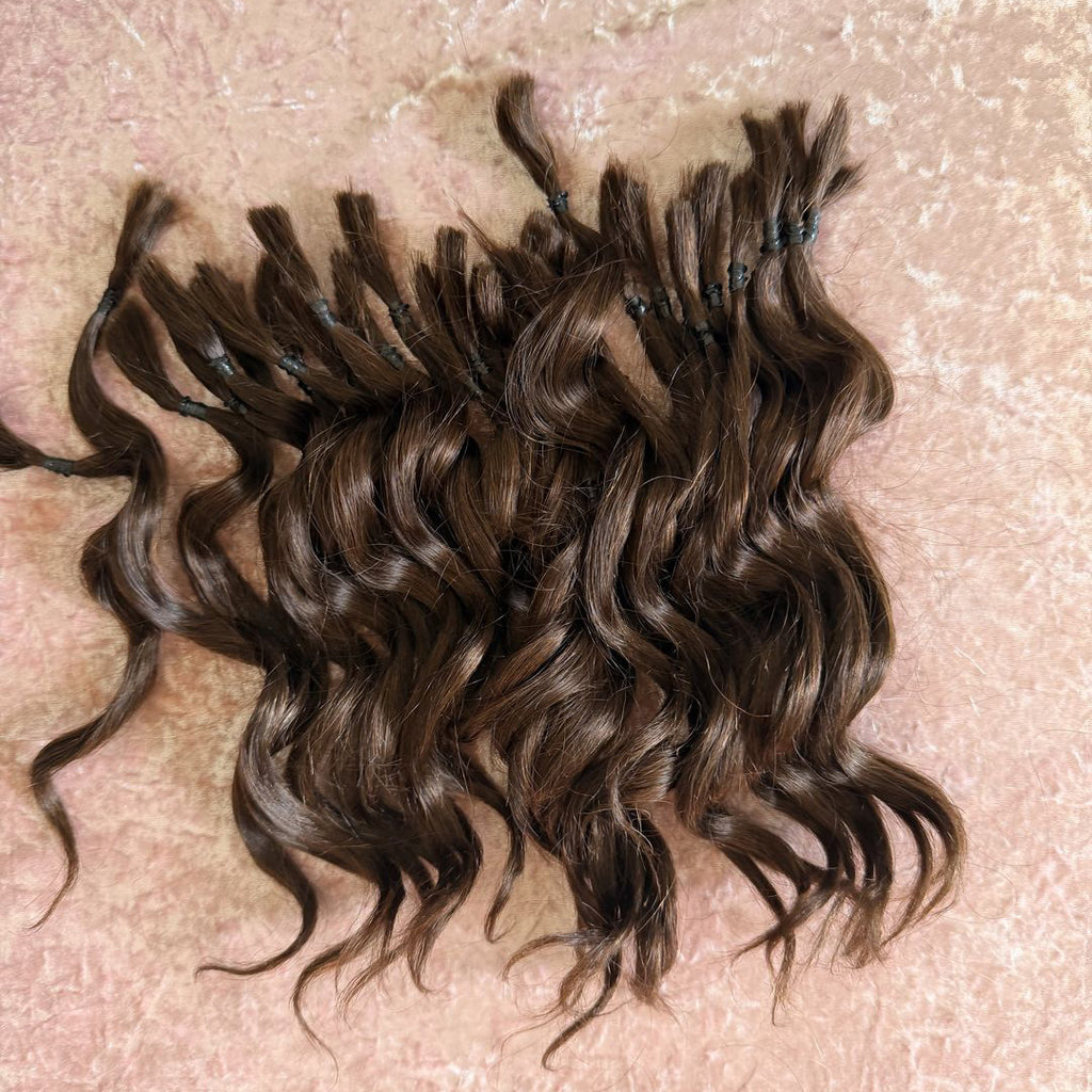 Curly Wavy ends 100gr Bundle - 100% Human Hair for Dreadlock Maintenance & Style