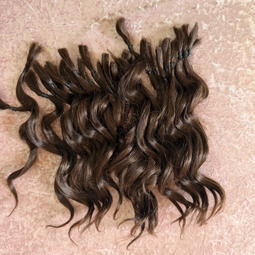 Curly Wavy ends 100gr Bundle - 100% Human Hair for Dreadlock Maintenance & Style
