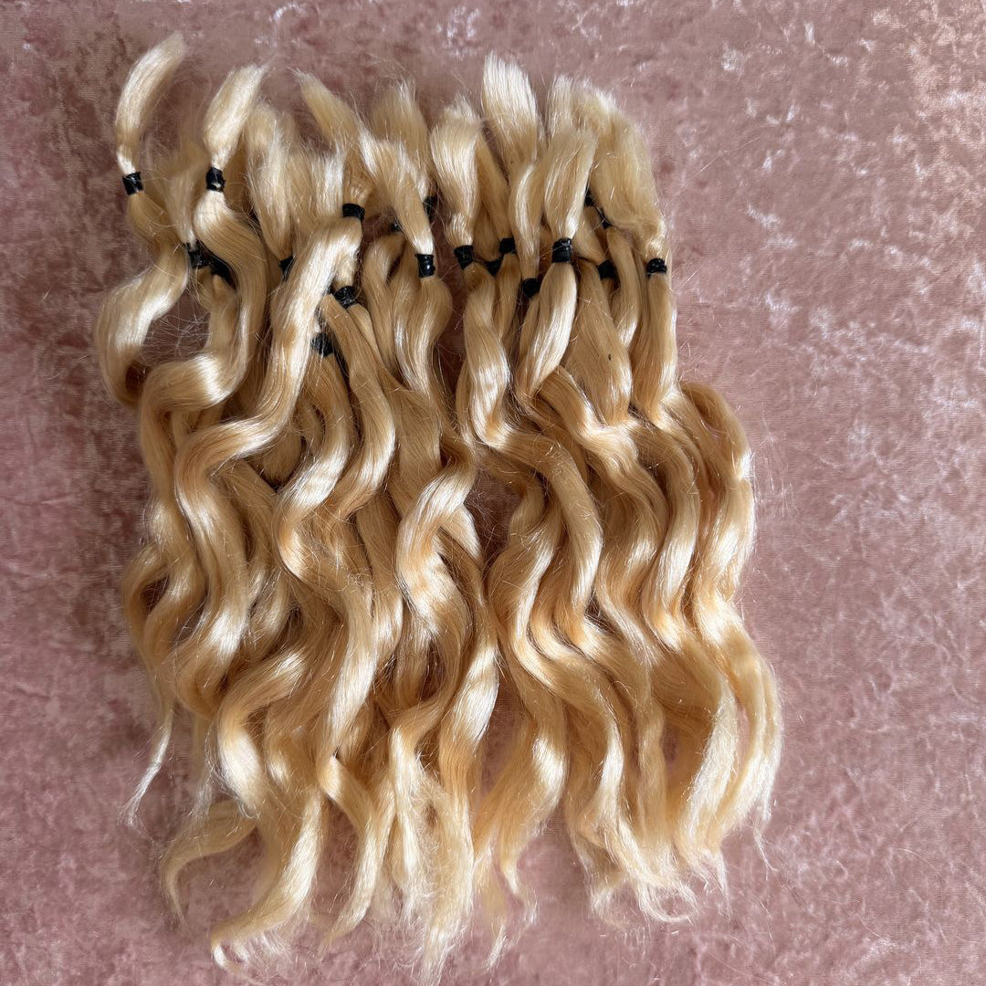Curly Wavy ends 100gr Bundle - 100% Human Hair for Dreadlock Maintenance & Style