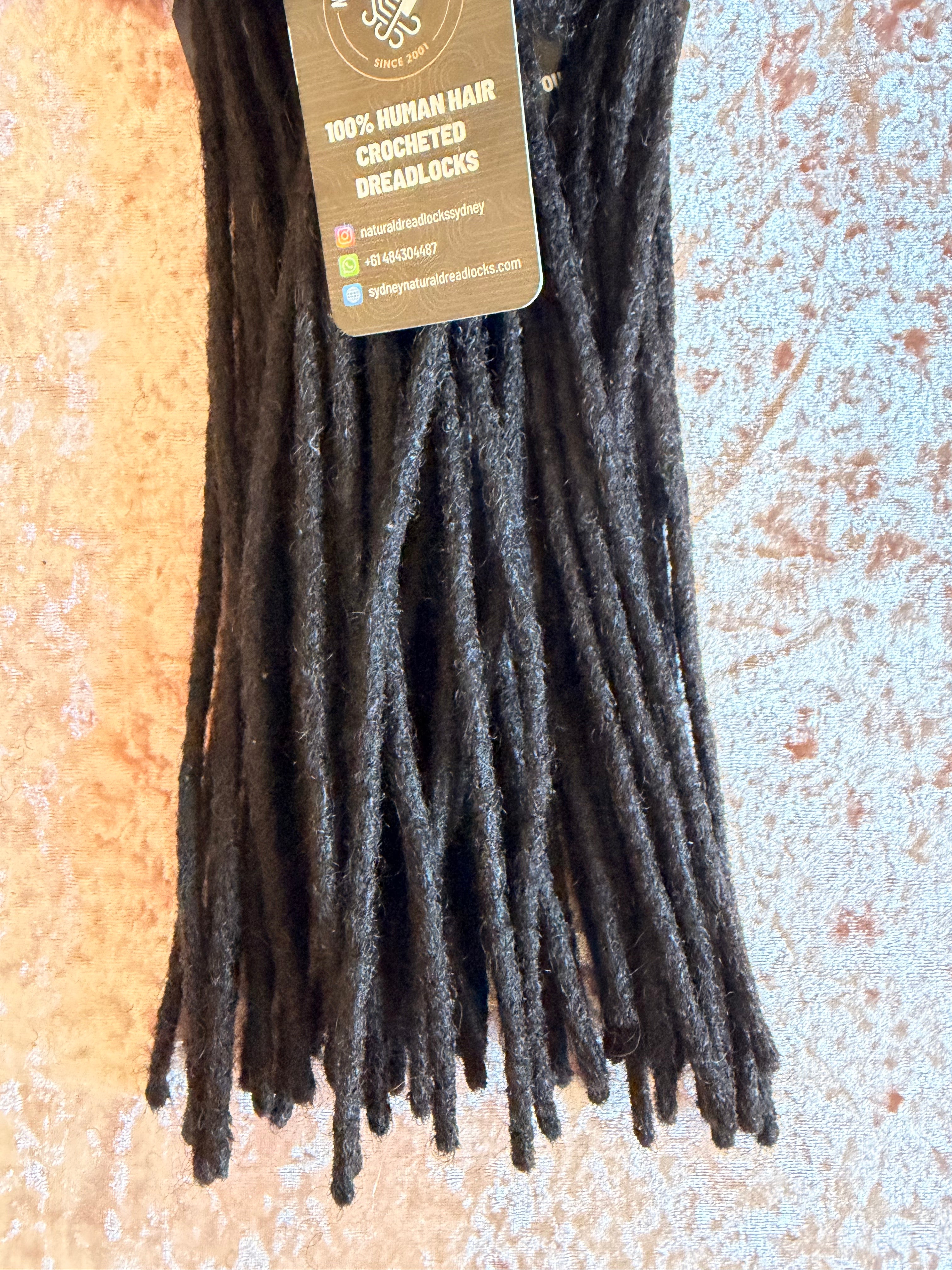 Authentic Afro Kinky Natural Black Dreadlock Extensions 10 units bundle