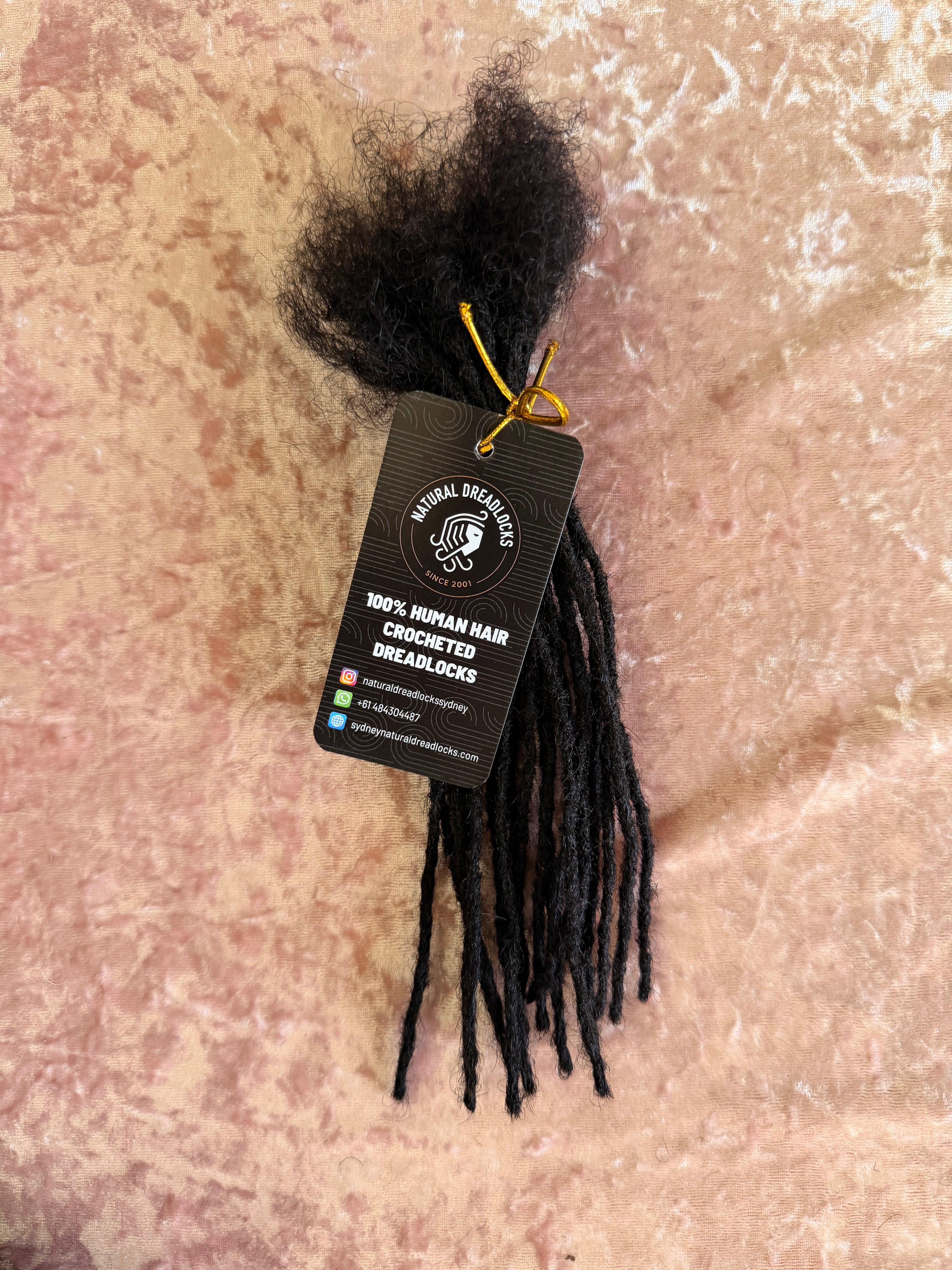 Authentic Afro Kinky Natural Black Dreadlock Extensions 10 units bundle