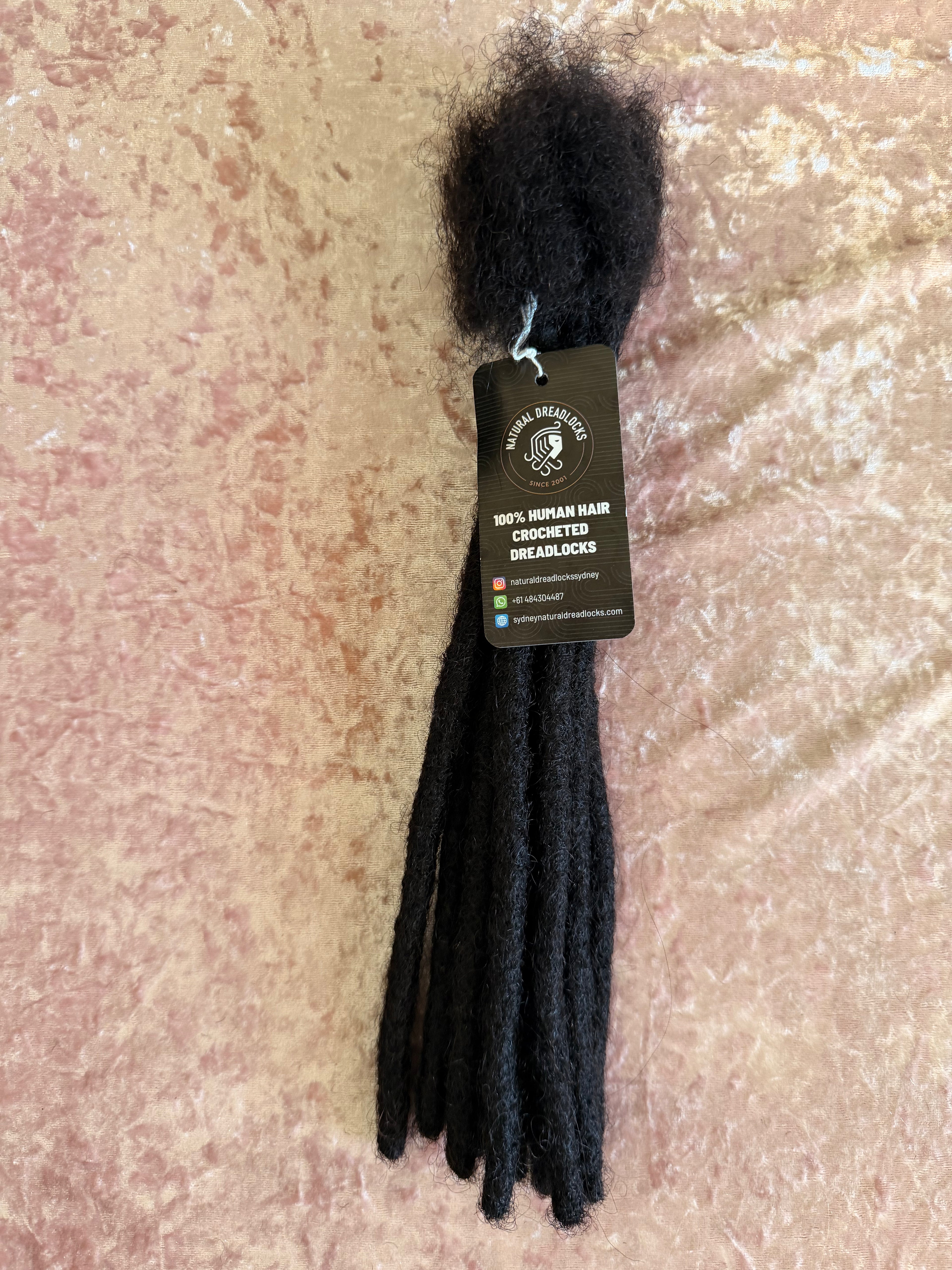 Authentic Afro Kinky Natural Black Dreadlock Extensions 10 units bundle