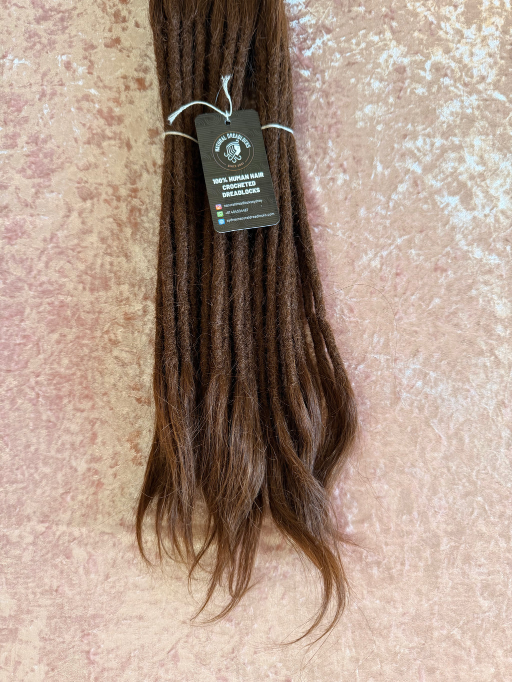 Straight Hair Chocolate Brown Dreadlock Extensions with open ends 10 units bundle