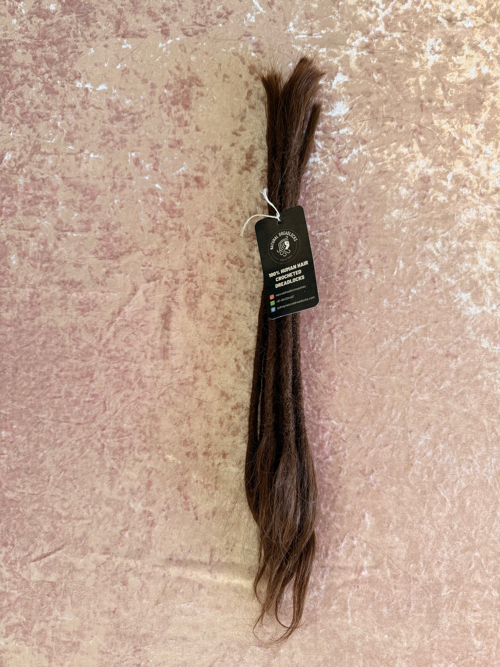 Straight Hair Chocolate Brown Dreadlock Extensions with open ends 10 units bundle