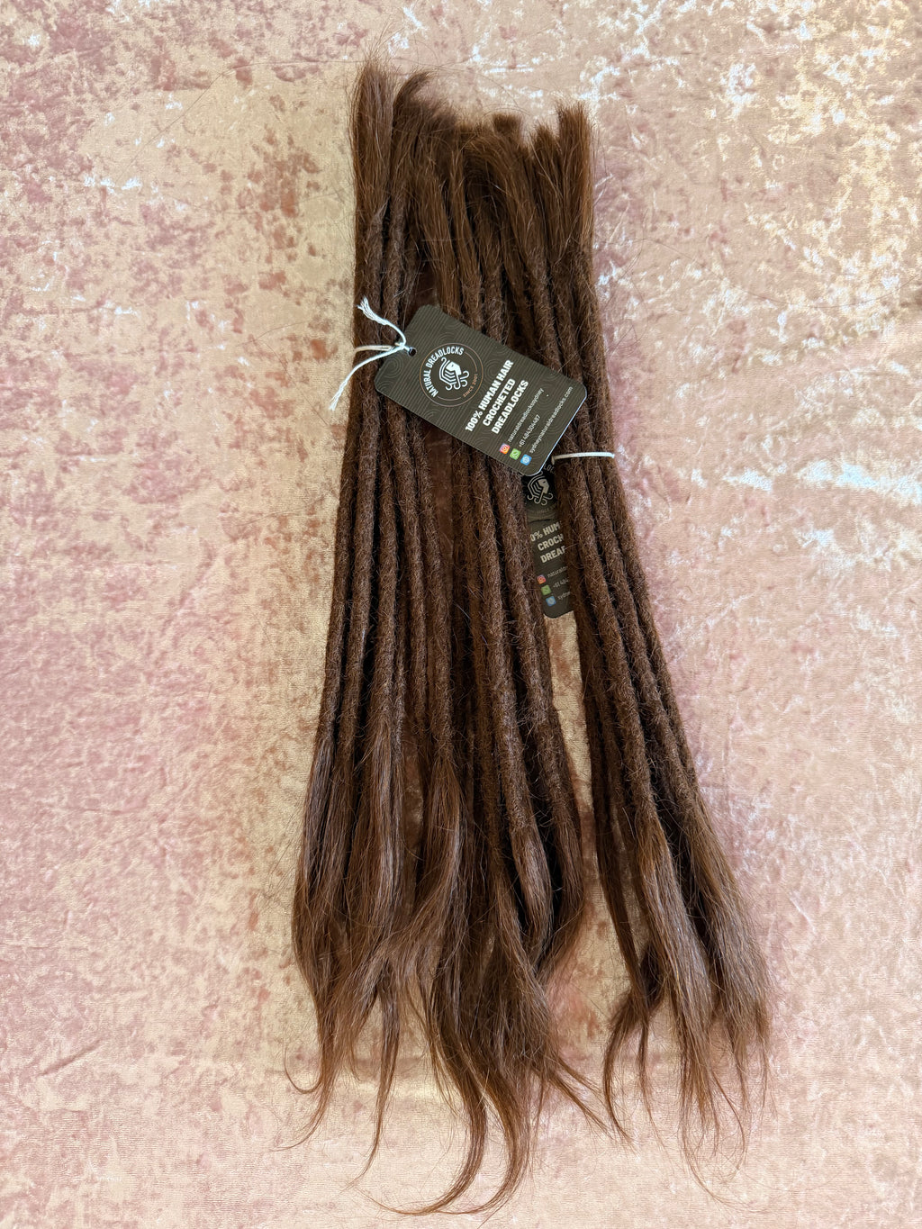 Straight Hair Chocolate Brown Dreadlock Extensions with open ends 10 units bundle