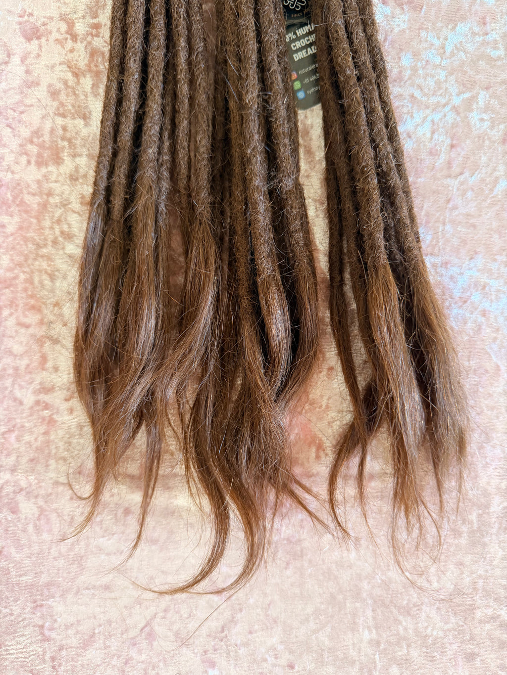 Straight Hair Chocolate Brown Dreadlock Extensions with open ends 10 units bundle