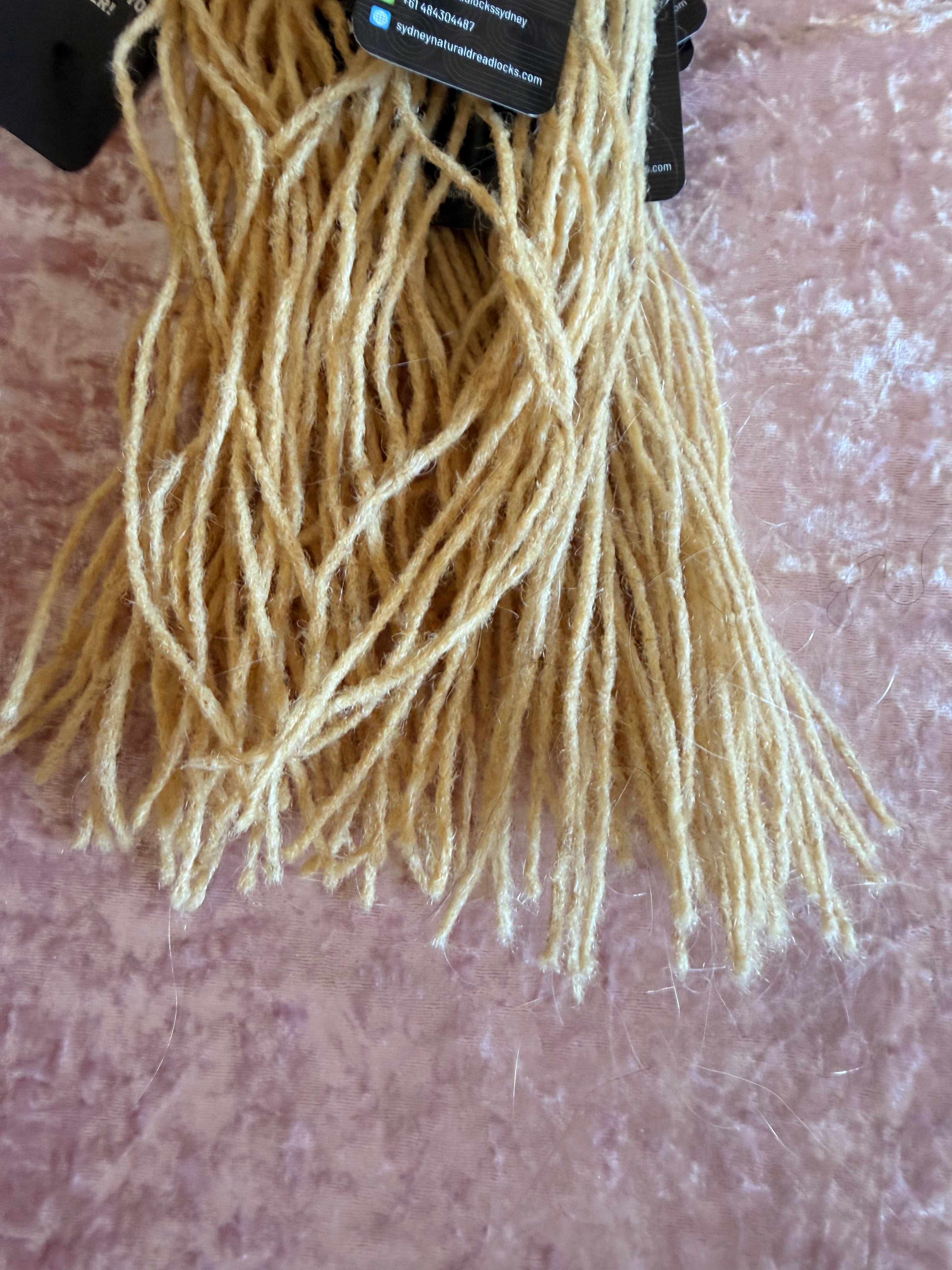 Authentic Afro Kinky Highlight Blonde Dreadlock Extensions 10 units bundle