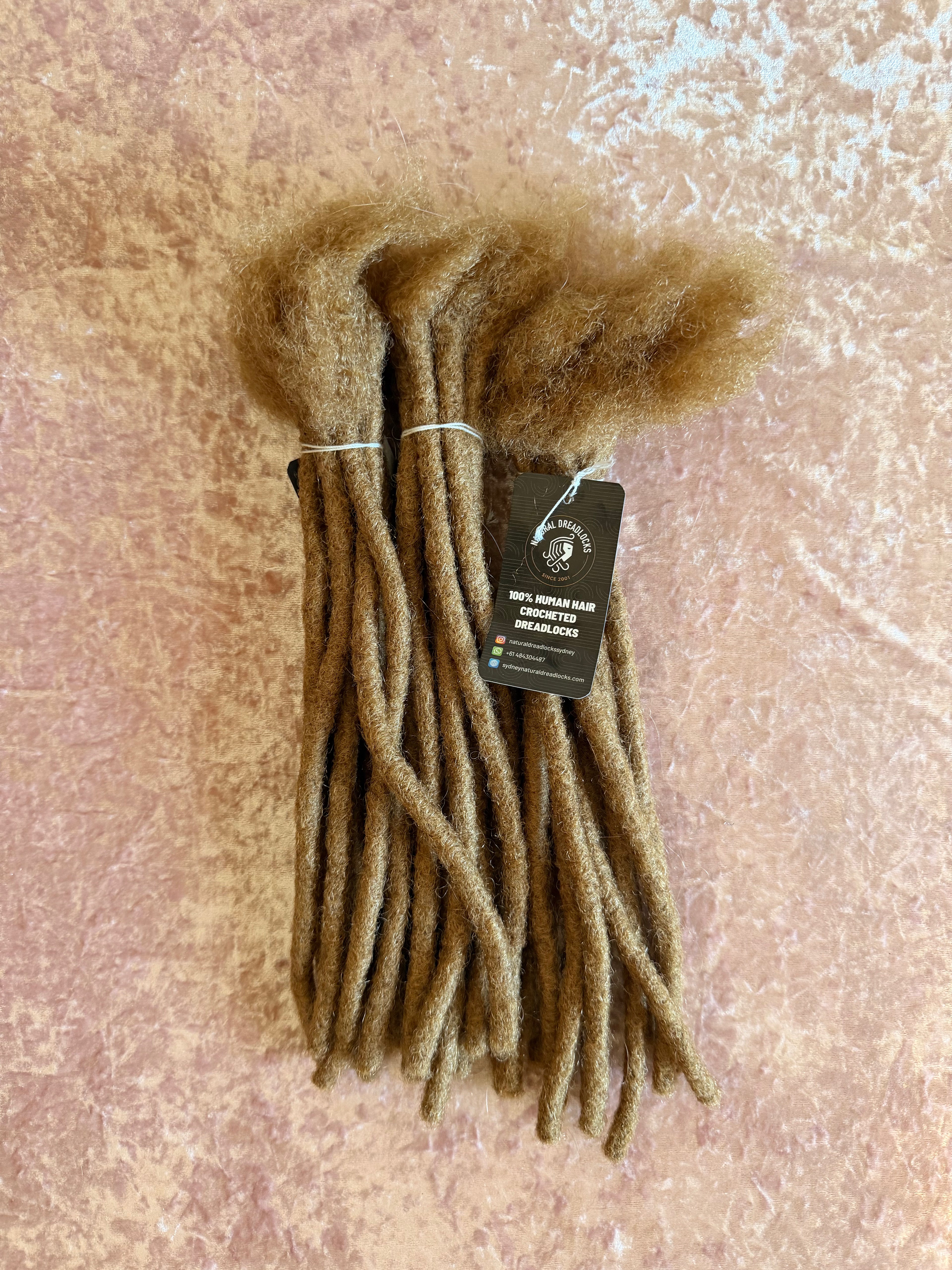 Authentic Afro Kinky Honey Blonde Dreadlock Extensions 10 units bundle