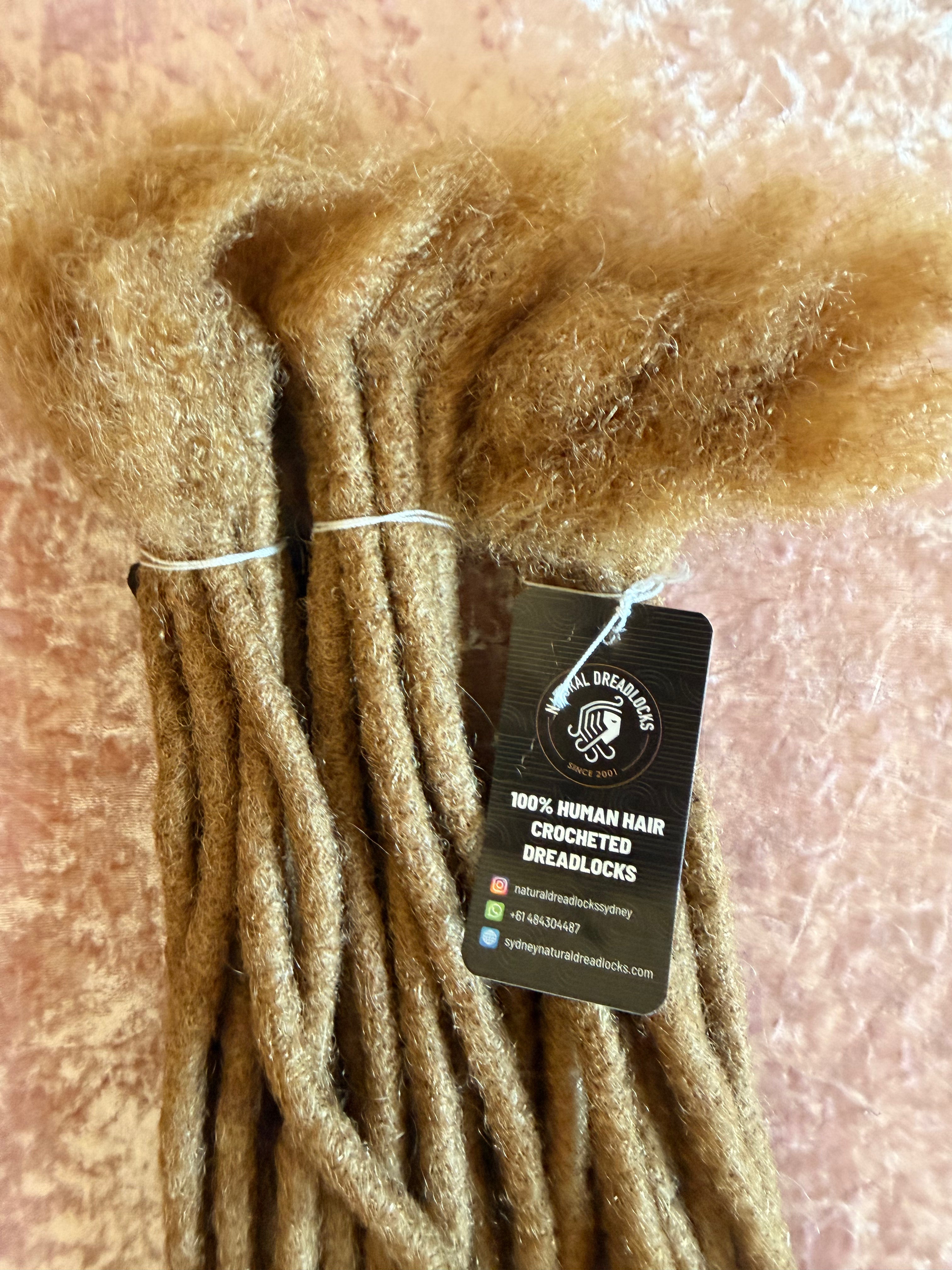 Authentic Afro Kinky Honey Blonde Dreadlock Extensions 10 units bundle