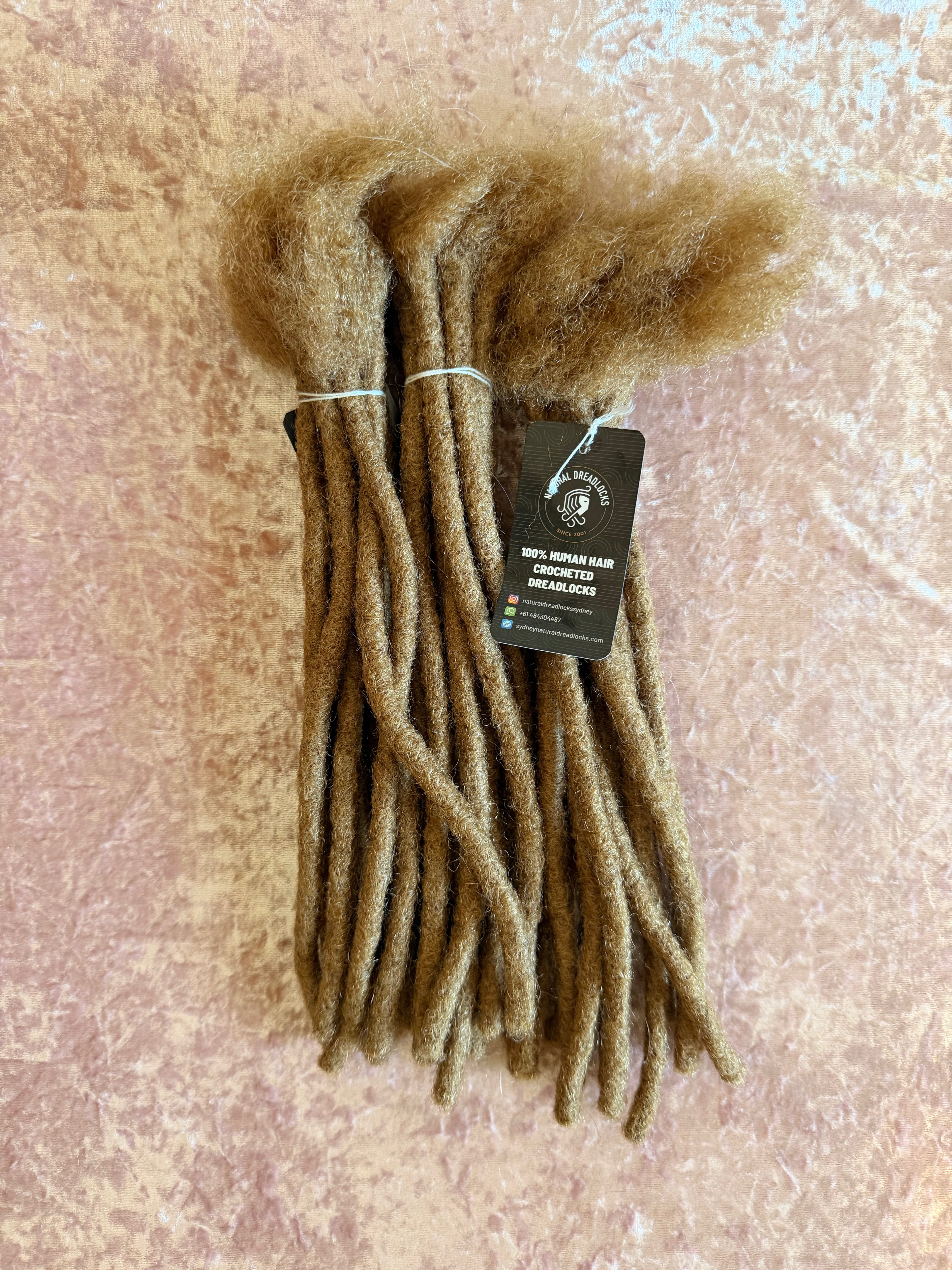 Authentic Afro Kinky Honey Blonde Dreadlock Extensions 10 units bundle
